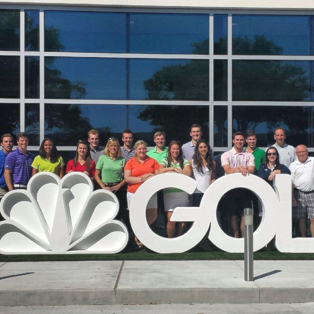 Allegheny Golf teams at the Golf Channel Studios
